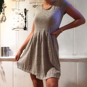 grey skater dress